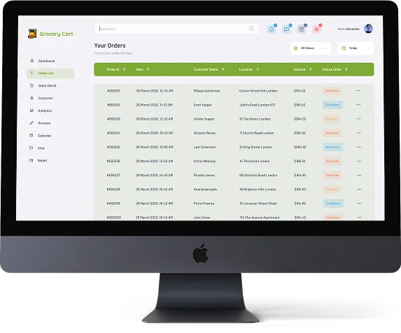 Grocery Delivery App Development