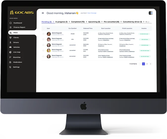 Taxi Booking App Development Services